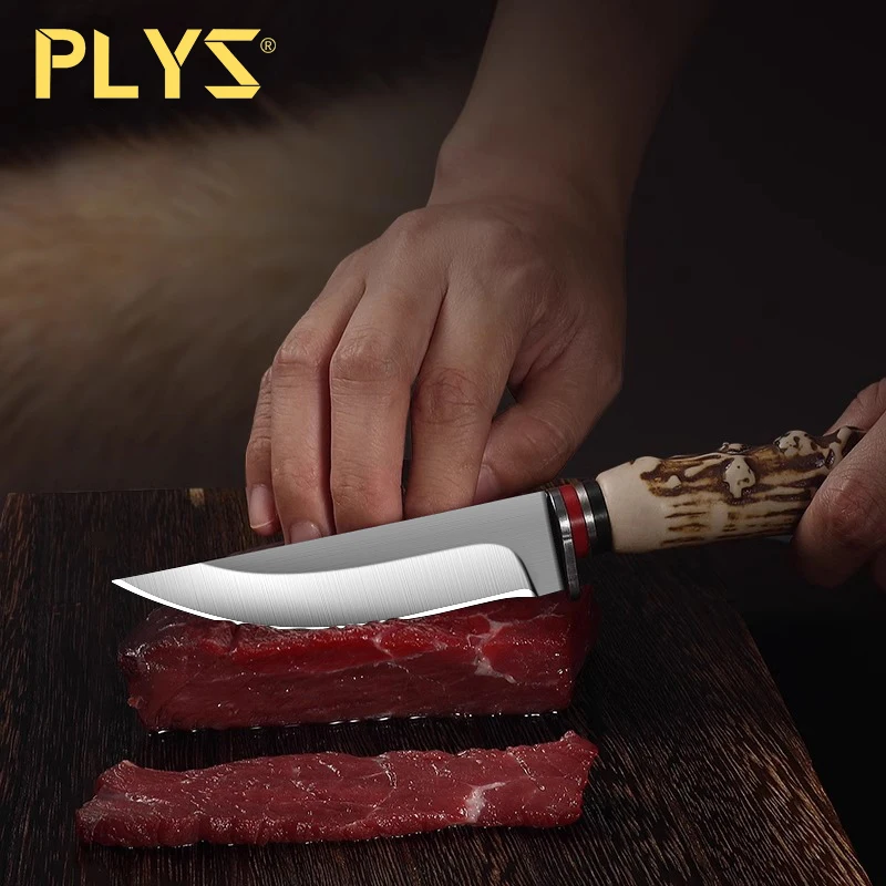 PLYS-Pocket KnifeHandle Meat KnifeKnife for eating lamb chopsPocket Fruit KnifeBarbecue KnifeMultifunctional Knife