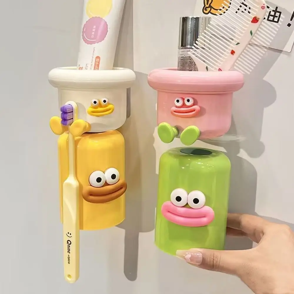 

Magnetic Toothbrush Cup Wall Mounted Punch-Free Toothbrush Holder Home Storage Upside Down Toothbrush Holder