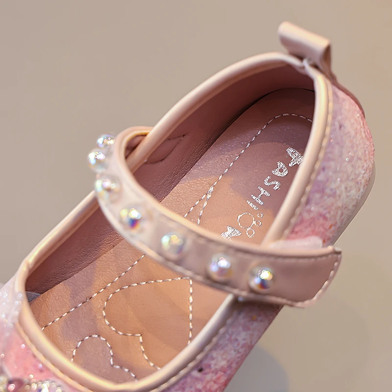 Mädchen Mary Jane Ballerinas, Prinzessinnenkleid mit einzigartiger drehbarer Windmühlen-Dekoration aus Strass, für Kleinkinder, Mädchen, Party, Hochzeit – Detail 6
