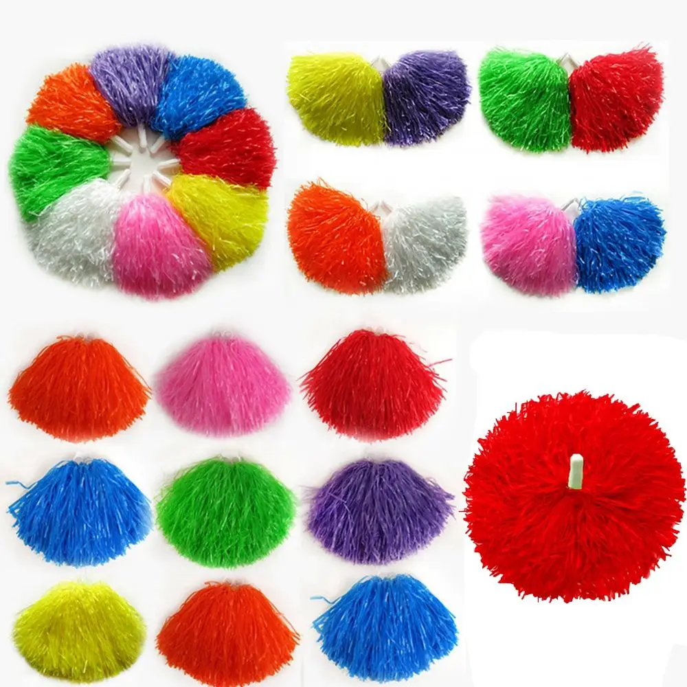 1pair Concert Competition Flower Fancy Cheerleader pompoms Dance Party Decorator Cheerleading Cheering Ball Club Sport Supplies