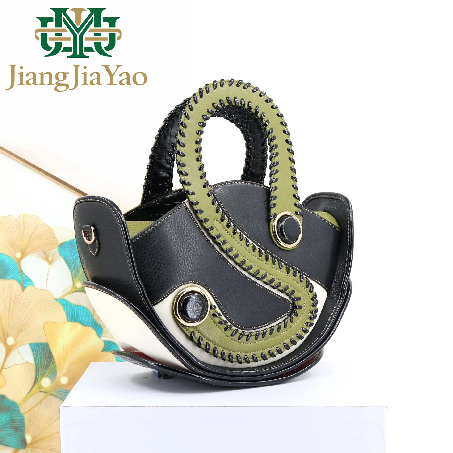 

Модная женская сумка из искусственной кожи, большая вместительная сумка-полумесяц через плечо, стильная сумка-кроссбоди с цветовыми вставками