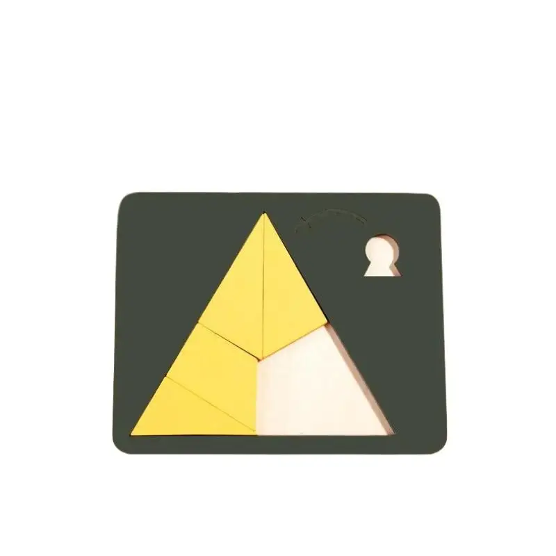 

1Set IQ Tangram Brain Teasers Jigsaw Puzzle Kids Toys Wooden Geometric Puzzles Challenge Impossible Brain Burning Decompression