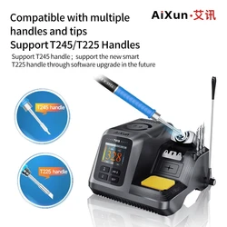 AIXUN T413 Intelligent Soldering Station 200W Support T210/T245/T225 Handle Automatic Constant Temperature SMD Welding Equipment