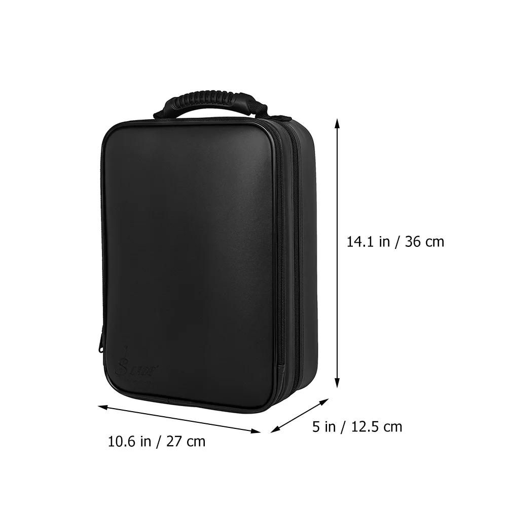 Clarinet Backpack Containers Pu Backpacks Pouch Instrument for Case with Zipper Square Box Music