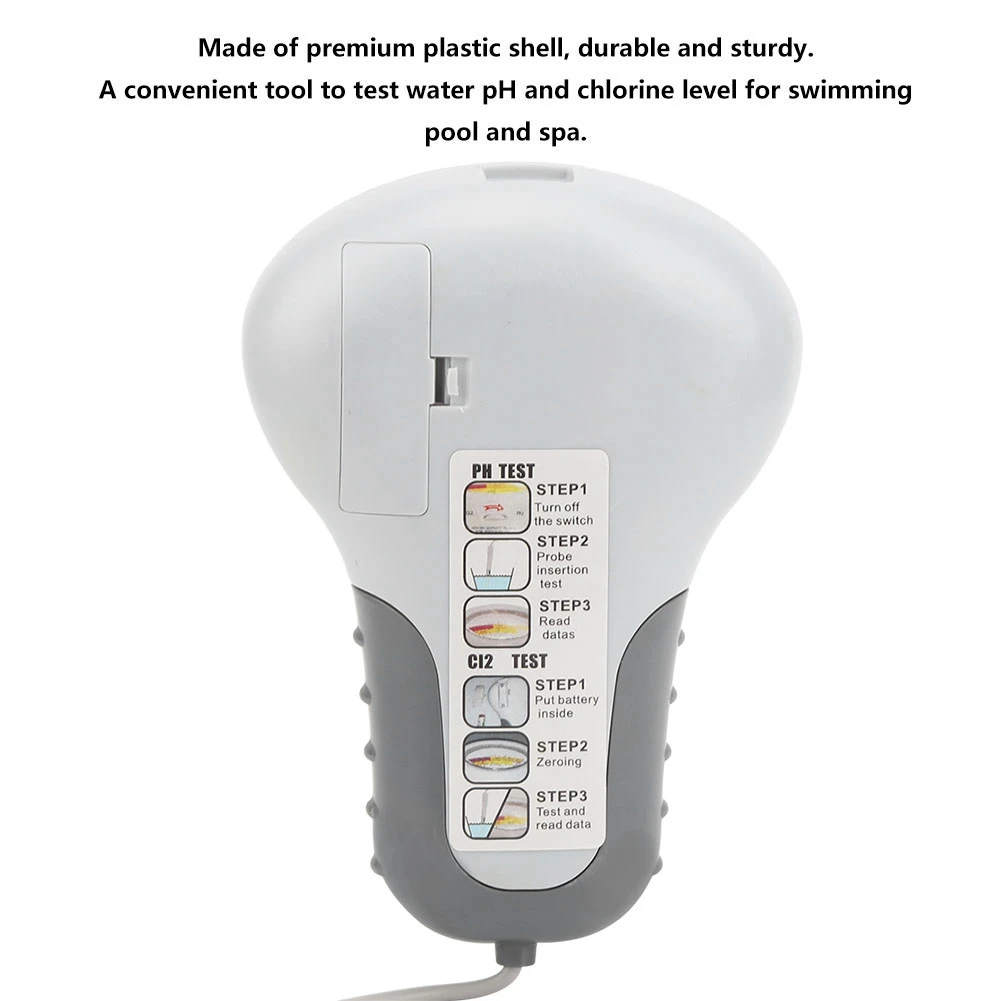 Tester chloru Tester chloru basenowego PC-102 CL2 Tester chloru i wzmacniacza Basen Spa Analizator jakości wody z sondą