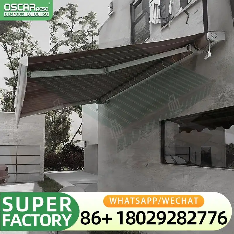 

Scalable Automatic Outdoor Sunshade for Garden Courtyard Waterproof Aluminum Alloy Frame Factory Customized Retractable Awning