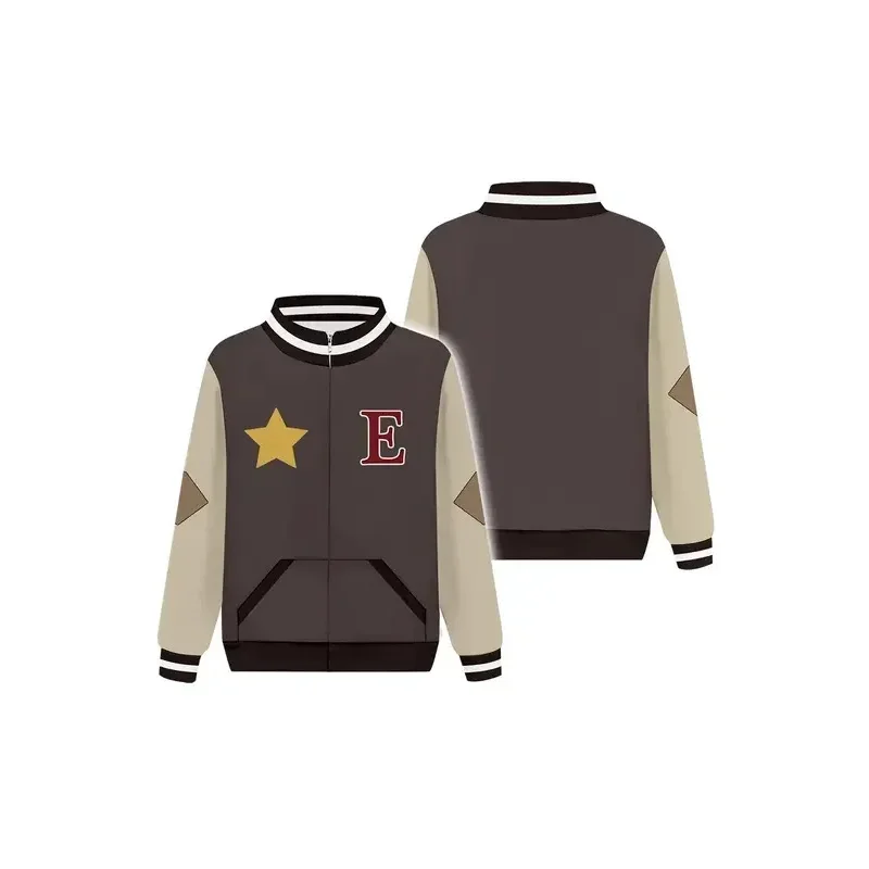 Novo 2025 um anime a coruja cos casa luz noceda cosplay traje com capuz com capuz zip up jaqueta de beisebol casaco casual w7r2y