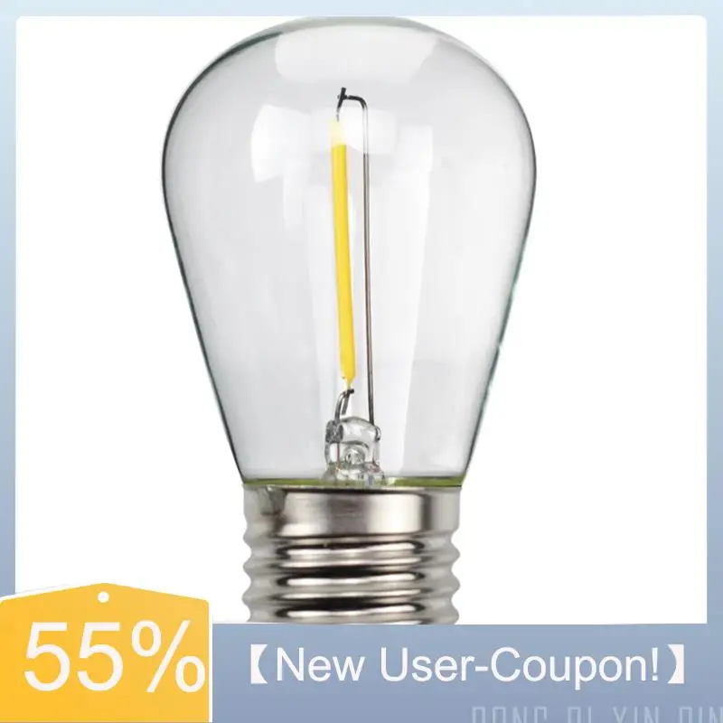 

【Fast Delivery】10 Pcs Waterproof Shatterproof LED String Lights Warm White 2700K E27 Base For Indoor Outdoor Use