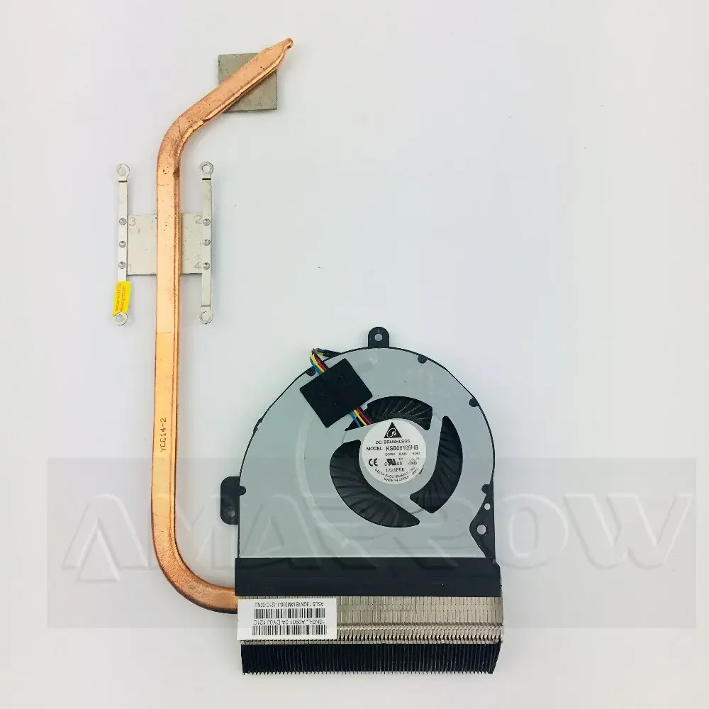 Original For asus laptop heatsink cooling fan cpu cooler X54C K54C A54C X54H X54L CPU heatsink Fan+brass radiator 13GN7B1AM010
