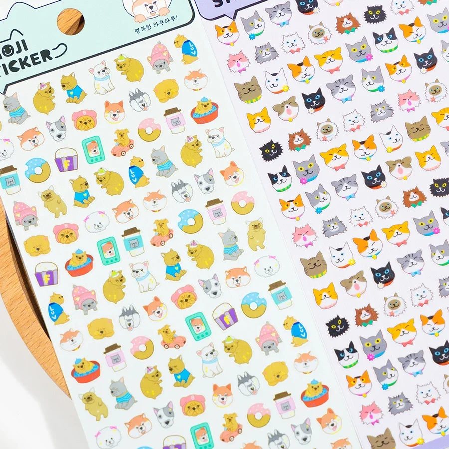 4 pcs Random Kawaii Mini Animals Cartoon PVC Stickers Scrapbooking Diy Journal Stationery Sticker Deco Cute Stickers School