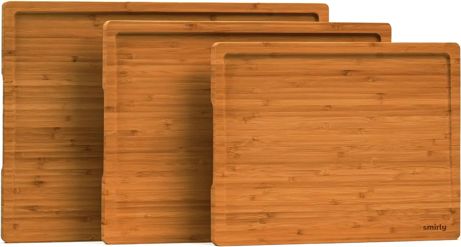 

Bamboo Cutting Board Set with Stand