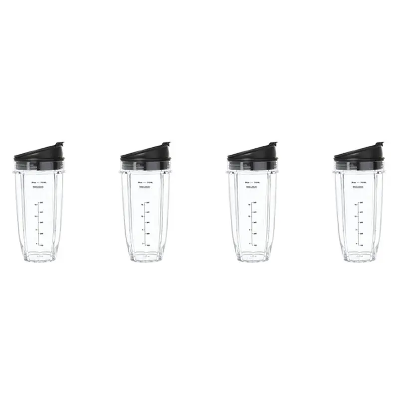 

Сменная чаша для блендера CKFAM-4X, совместимая с Nutri Ninja, запасные части для блендера (24 унции/710 мл)