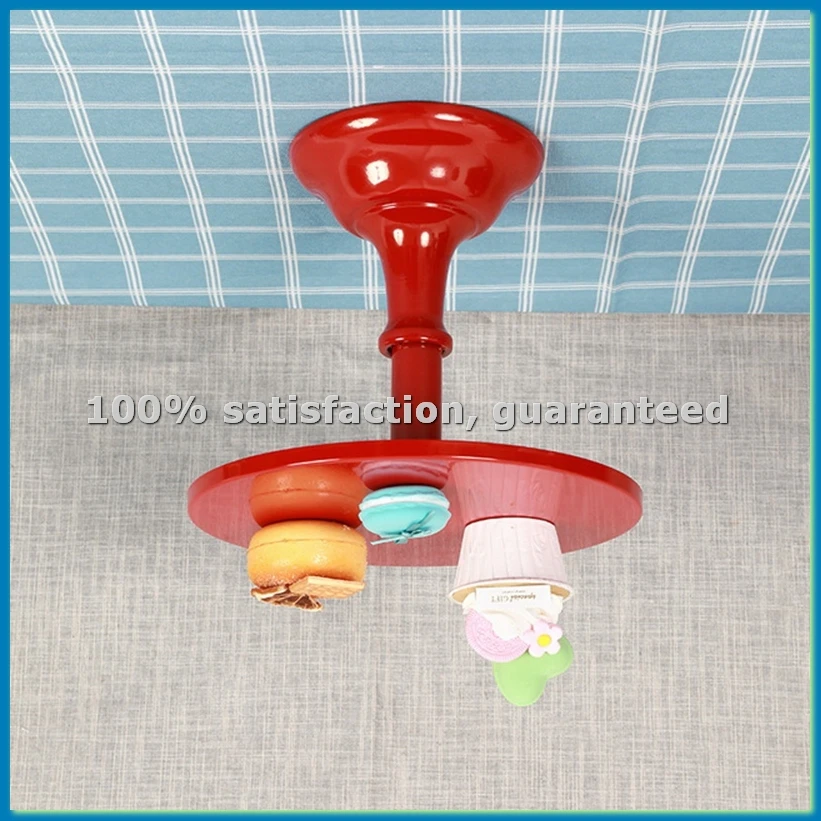 

Металлическая железная подставка для торта, круглая подставка-пьедестал для десертов, подставка для кексов, подставка для выпечки для дня рождения, свадьбы, вечеринки (красный S)-FABY