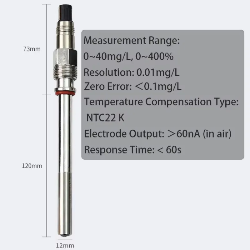 High Quality All Stainless Steel Dissolved (DO) Probe High-Temperature High-Pressure Resistant for Biological OEM