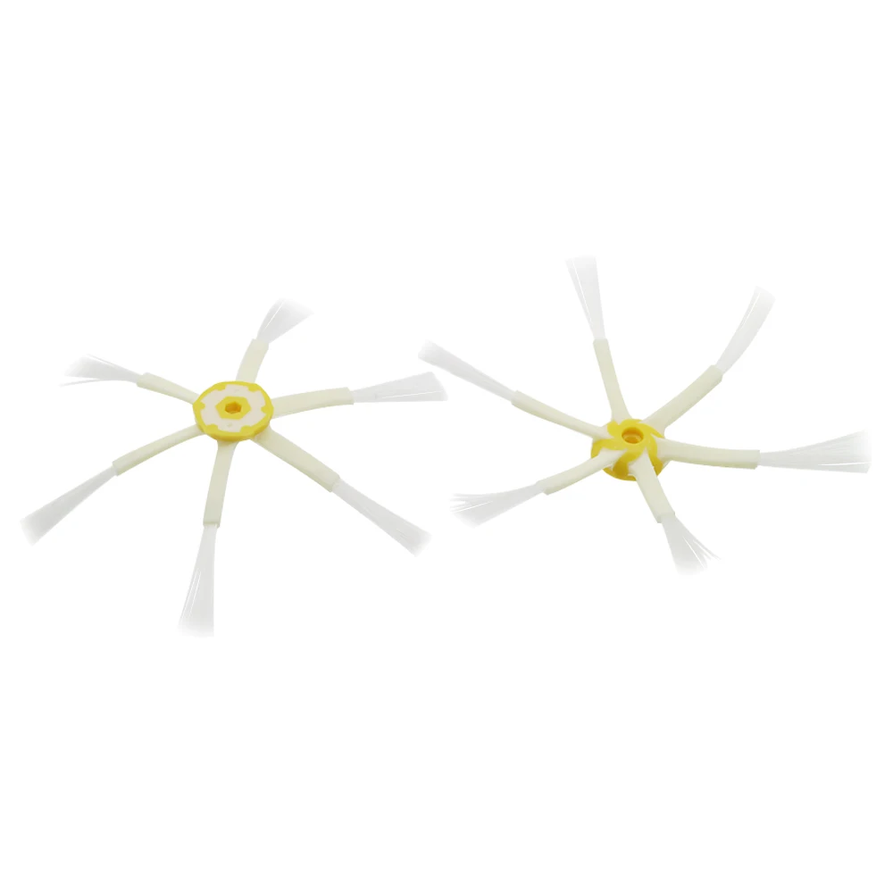 2Pcs 6-Vũ Trang Bên Bàn Chải Thay Thế Cho IRobot Roomba 600 700 Series 510 530 550 620 650 760 770 780 Robot Hút Bụi Phần