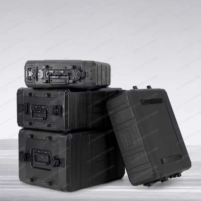 Upgraded 3U PE Cover Middle Cover Wireless Microphone Flight Case Microphone Microphone ABS Plastic Case