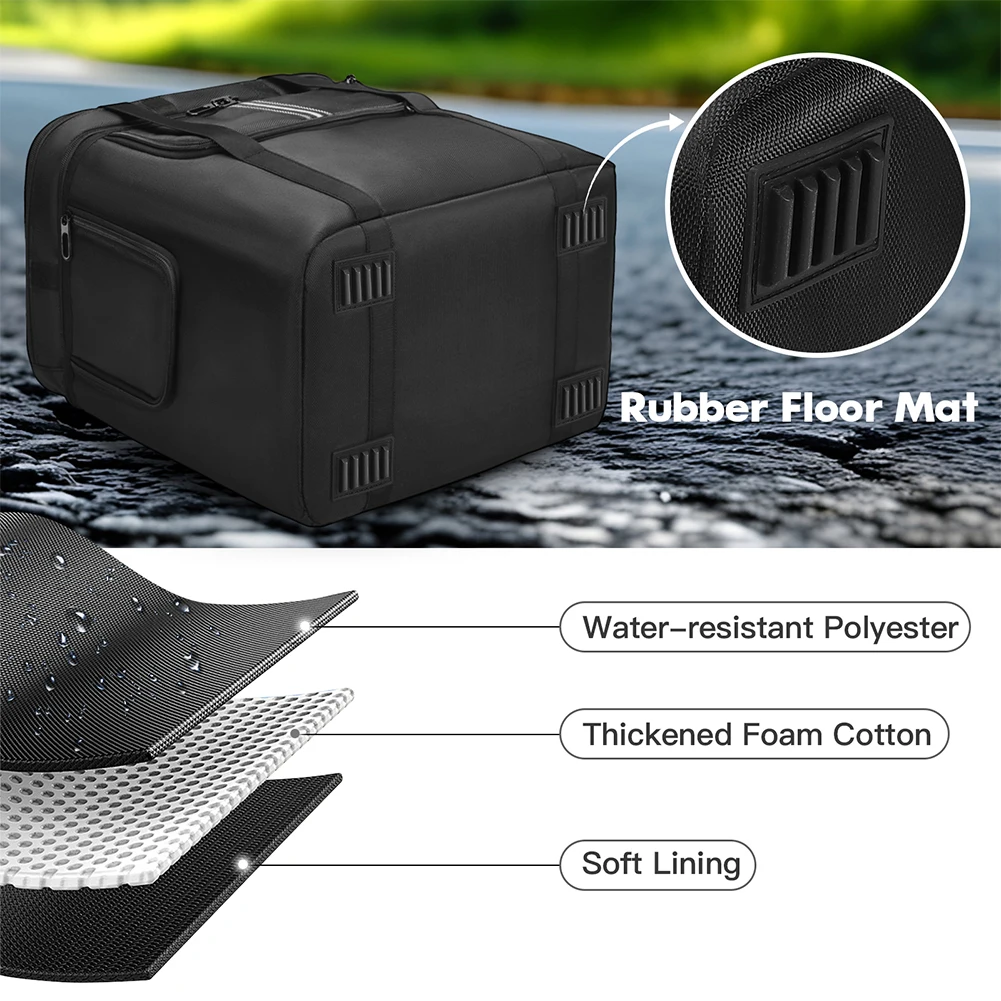 حقيبة حمل لمحطة الطاقة المحمولة BLUETTI AC180 حقيبة تخزين للسفر مقاومة للماء مع حزام كتف #5