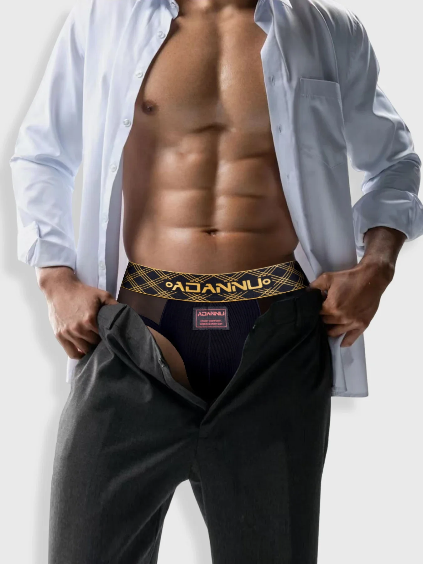 1/4PCS Men's Briefs Cool Lightweight Spring/Summer Underwear Ice-Silk Panel High-Stretch Breathable Sports Underwear for Men
