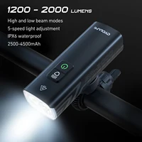 CYCLAMI faro delantero de bicicleta linterna manillar tipo C MTB carretera resaltado BR1200 BR2000 lámpara aleación de aluminio