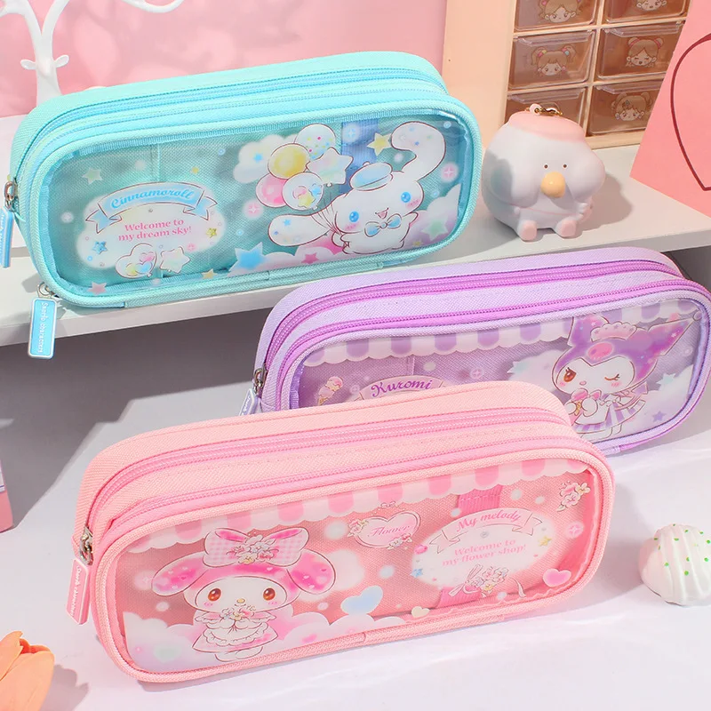 

Sanrio Pencil Case 3 Polyester Large Capacity Storage And Organization Stationery Small Items Pencil Case Stationery Wholesale