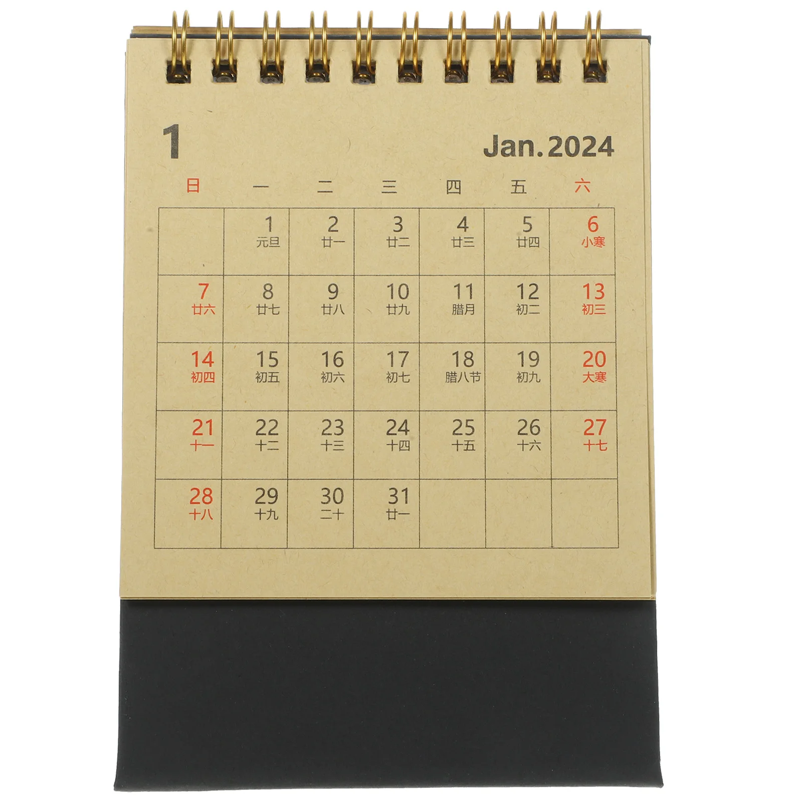 

Desk Calendar Table Small Flip for Daily Monthly Stand up Standing Diary Office