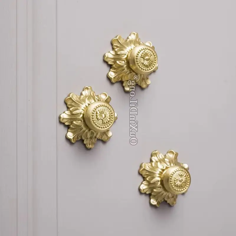 Luxury Beauty 10PCS Pure Brass Cabinet Handles Drawer Pulls Cupboard Wardrobe TV Wine Cabinet Pulls Handles and Knobs