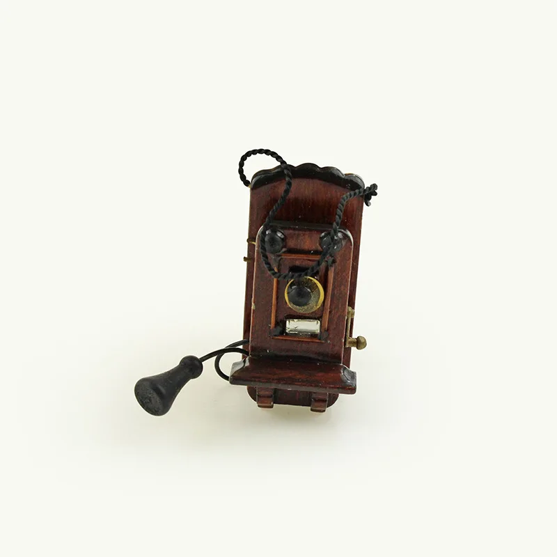 1/6 BJD Retro Style Dollhouse Mini panel telephone Dolls House Accessories Photography Props Miniature Items Furniture Model Toy