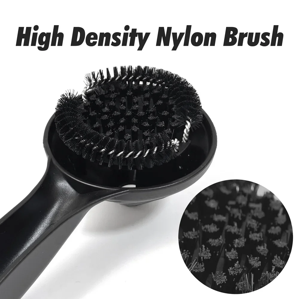 Espresso Machine Cleaning Brush Botton Splash-Proof Funel Tray Coffee Cleaning Brush Espresso Group Brewing Head Cleaning Brush