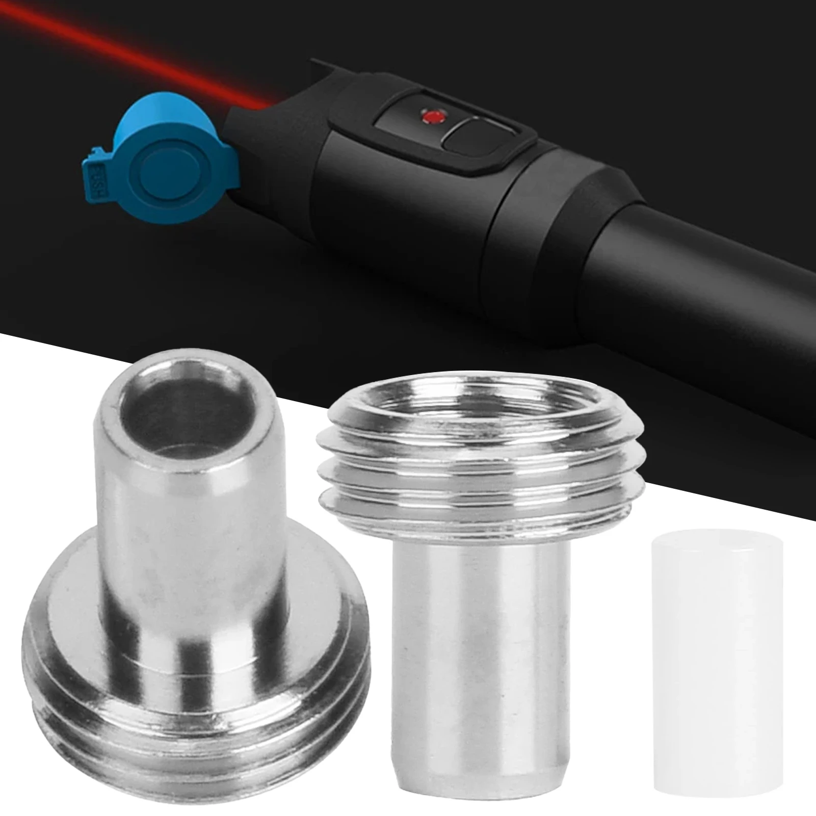 الأكمام أنبوب السيراميك متعددة الوظائف مع محولات موصل معدني ، سهلة الاستخدام أجزاء ، محدد موقع الخطأ البصري ، اختبار كابل الألياف