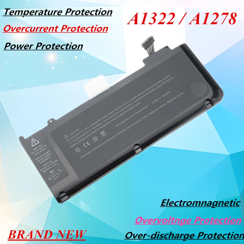 Laptop Battery for APPLE MacBook Pro 13'' A1278 (2009-2012) A1322