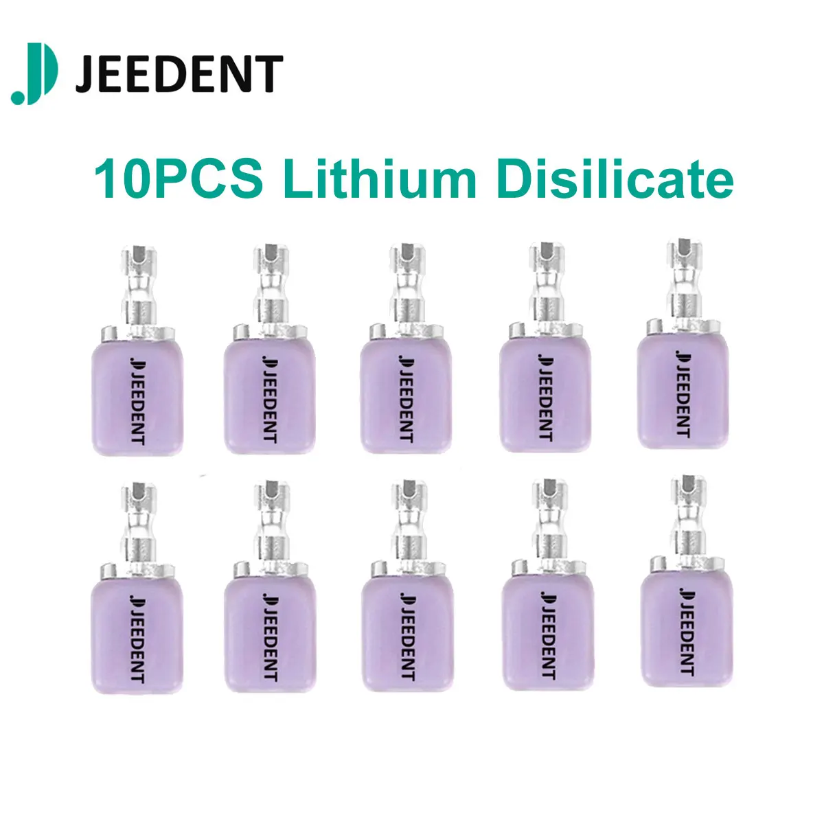 

JEEDENT 10PCS Lithium Disilicate Glass Ceramics Block C14 HT for Sirona CAD/CAM Dental Lab Crown Bridge Material