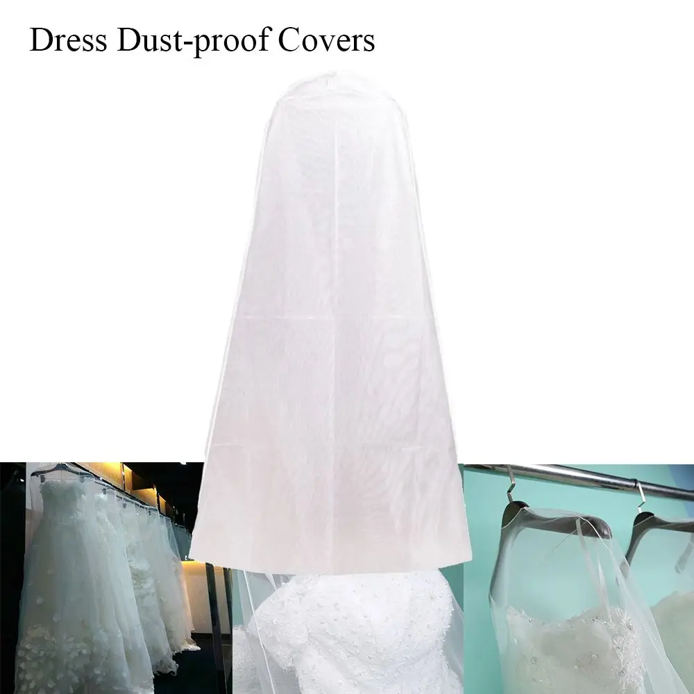 Wedding Dress Garment Protector Dust-proof Covers Bride Gown Storage Bags Clothing Cover Transparent Wardrobe Case