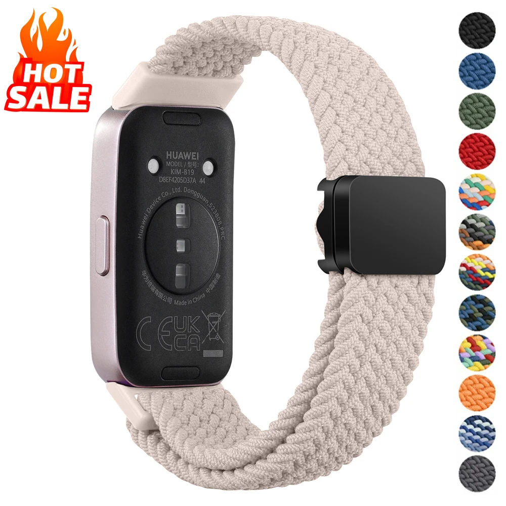 

Magnetic Braided Loop for Huawei Band 10 9 8 Adjustable Elastic Bracelet Correa Huawei Smart Band 10 9 8 Strap Accessories