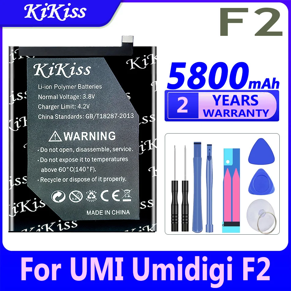 

5800mAh Battery for UMI Umidigi F2 Phone High Quality Replacement Backup Batteria