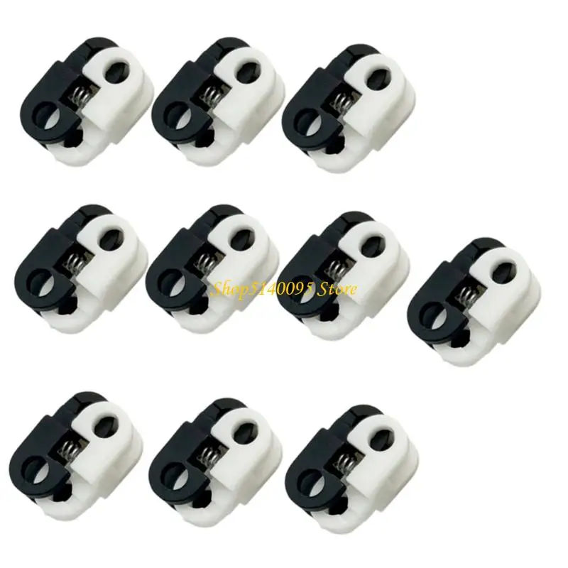 Dxee 10lotas alternar abrazaderas tope clap clap clap spring cable bloqueo sportswears sombrero para dobladillos ropa y puños