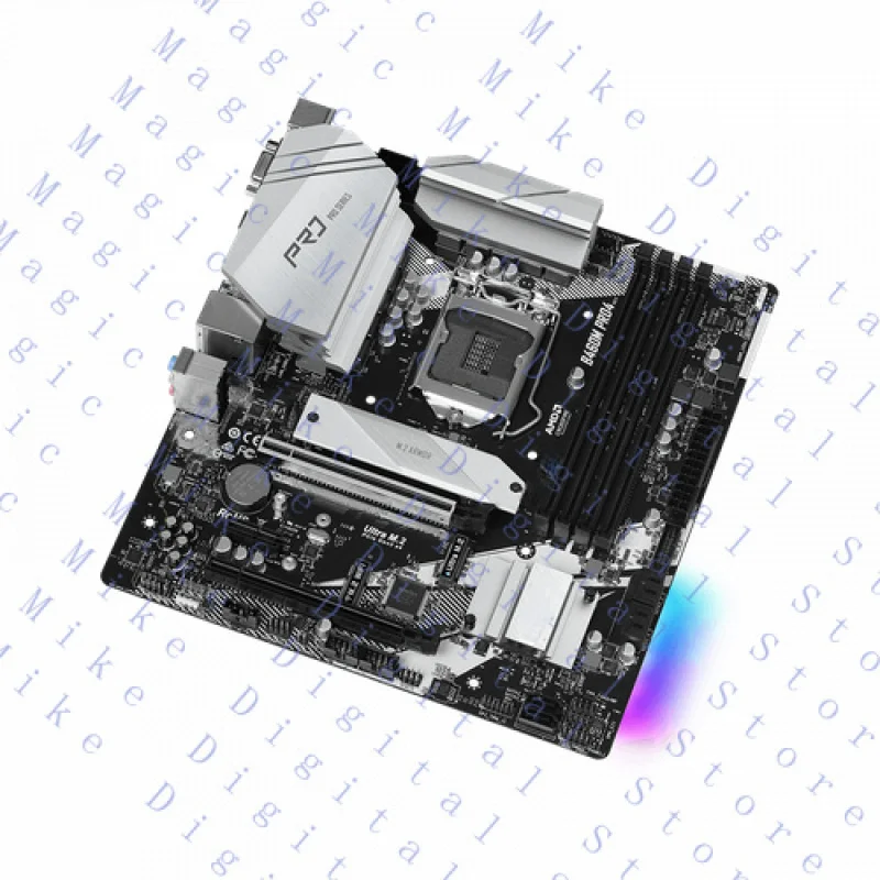 

UU ДЛЯ ASRock B460M Pro4 LGA1200 mATX Материнская плата Intel B460 Чипсет DDR4 HDMI USB 3.2