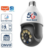 Tuya 4MP 5G Dual-Band WiFi E27 Light Bulb Waterproof Color Night Vision Wireless Surveillance Security PTZ Camera
