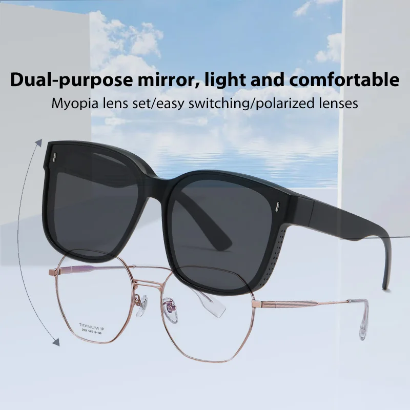 

Vintage Anti-UV Sunglasses Men Over Myopia Prescription Eyewear Set Outdoor Sun Glasses Ventilate Sports Women Driver's shade