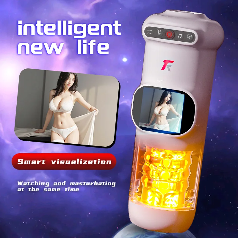 

Masturbation Cup Rapid Heating Scaling 9 Frequent Vibration Actress Voice Silicone Realistic Vagina Sex Toys for Man Men Adults