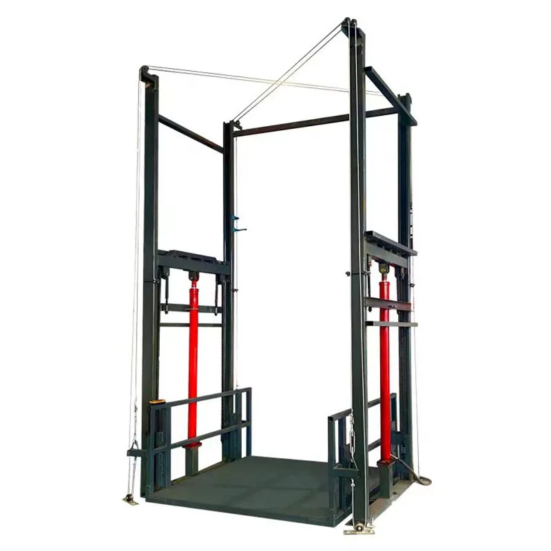Customizable Double Rail Hydraulic Lifting Freight Elevator Small Home Elevator Lift Warehouse and Factory Usage