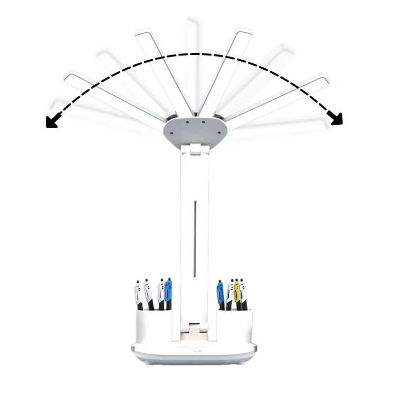 

LED Desk Lamp Table Lamp With USB Charging Port Architects Dimmable Adjustable Folding LED For Homework With 2 Pen Holders