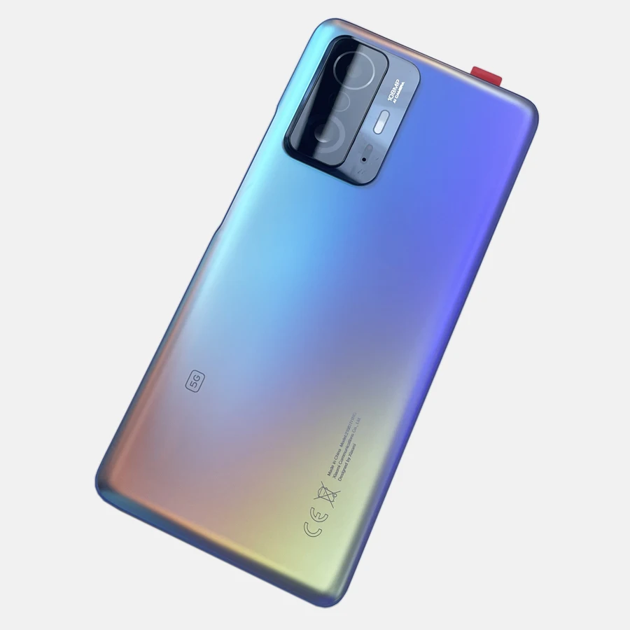 A+++ Per Xiaomi 11T Pro Porta posteriore in vetro per batteria per Mi 11t 5G Cover posteriore di ricambio Coperchio alloggiamento posteriore con lente