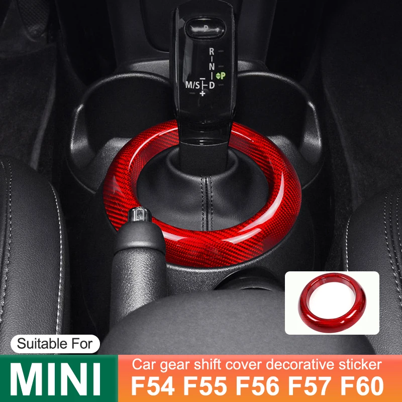 

Для MINI ONE Cooper S JCW F54 F55 F56 F57 F60 Автомобильный переключатель передач, декоративная наклейка, модификация из углеродного волокна, аксессуары
