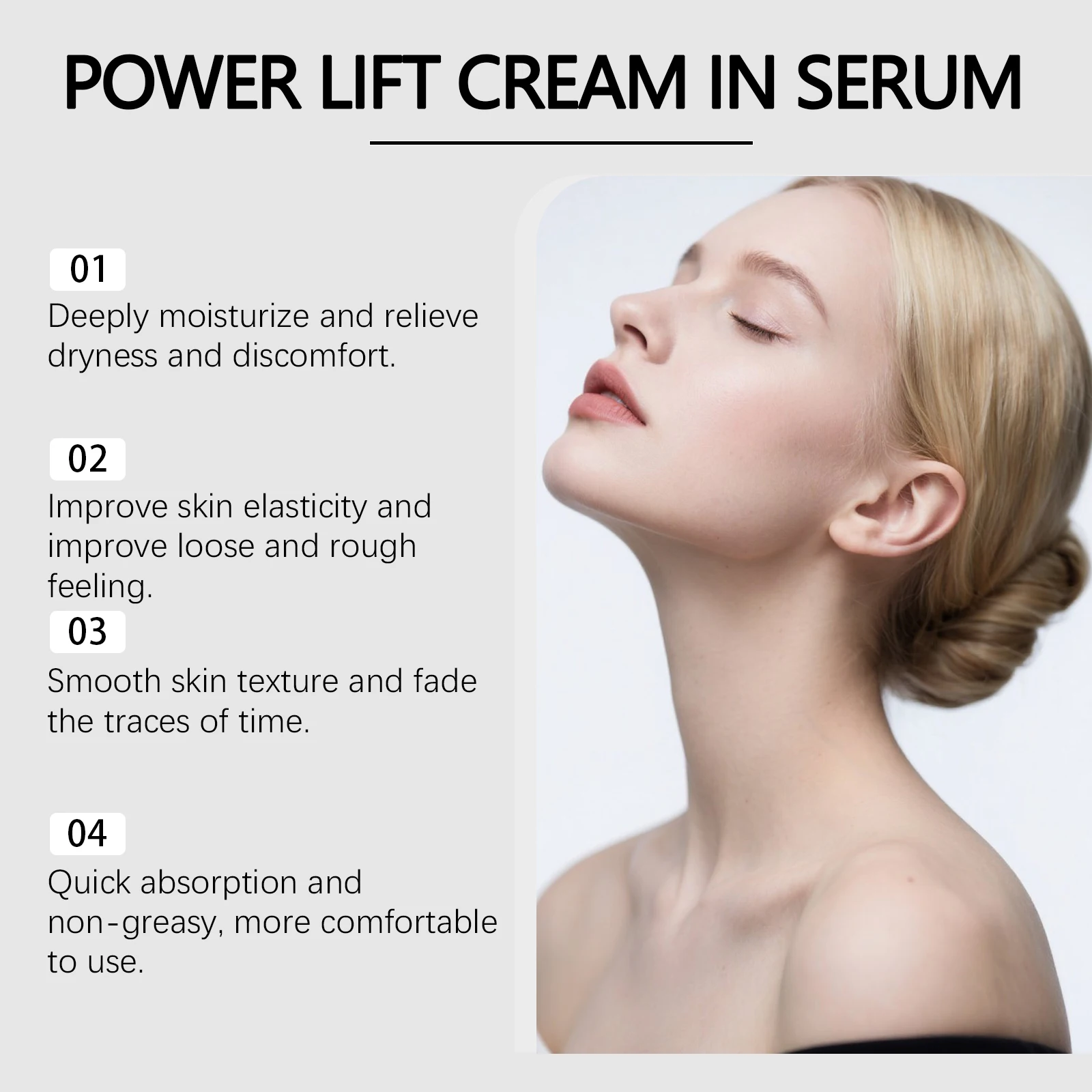 Deep Collagen Serum Hydrating Firming Face Serum Smoothing Fine Lines Glass Plumping Face Skin Hyaluronic Acid Daily Skincare