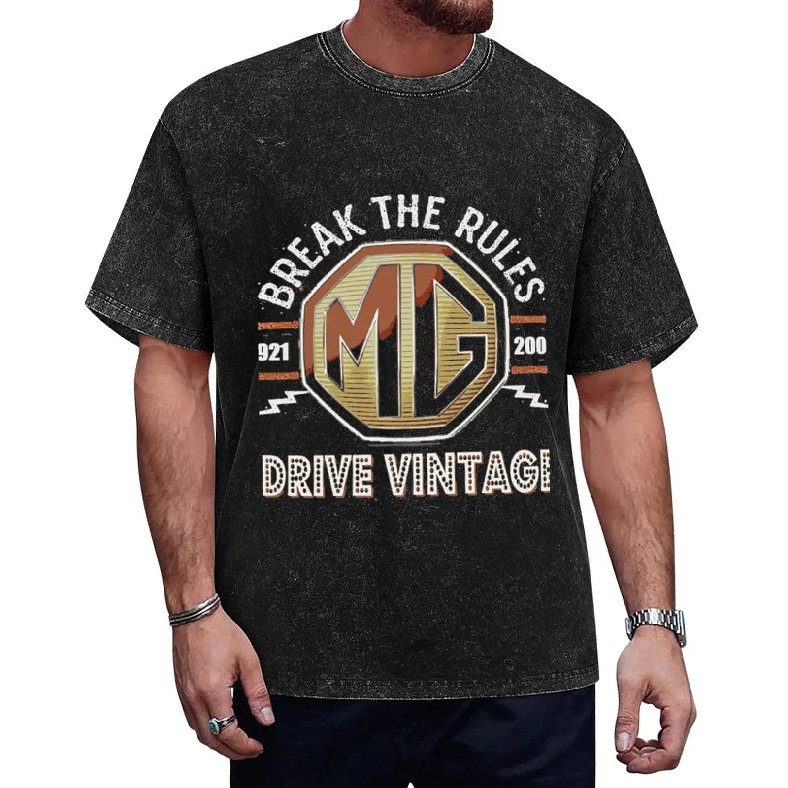 Mg Classic Cars Break the rules ( Drive Vintage) T-Shirt anime clothes custom t shirt mens fashion