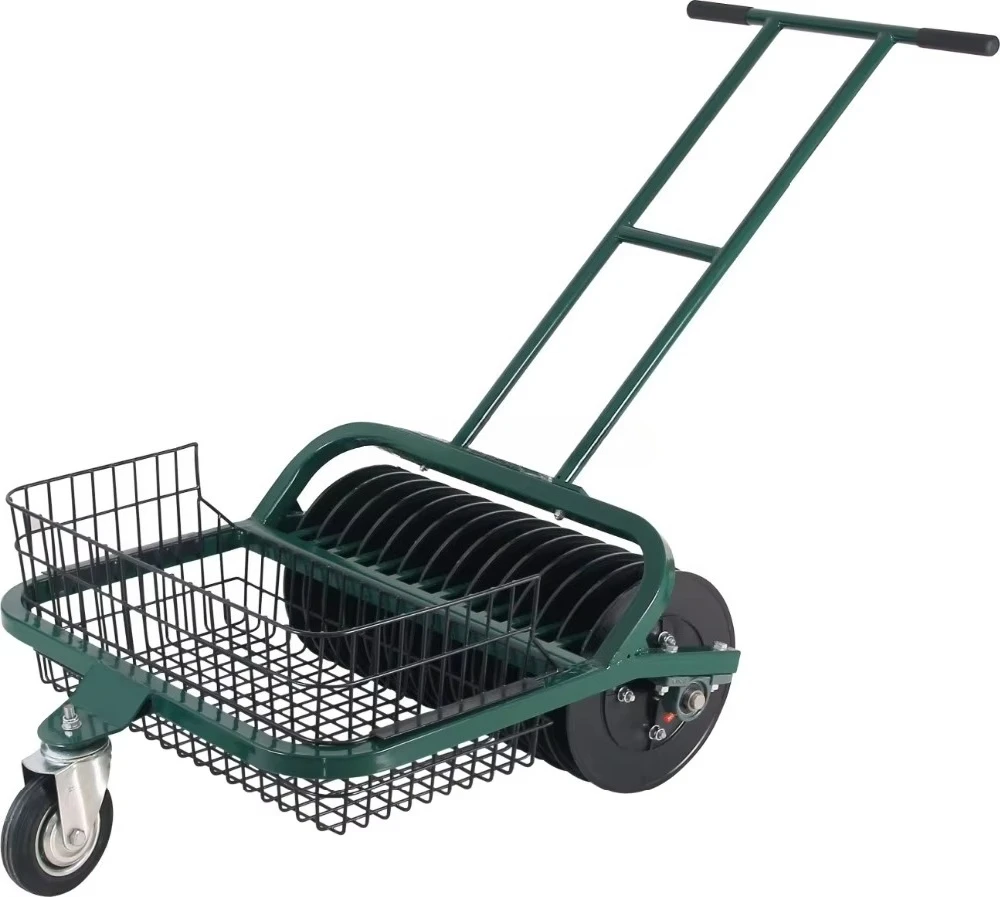 손으로 밀어 사용하는 골프공 수거기