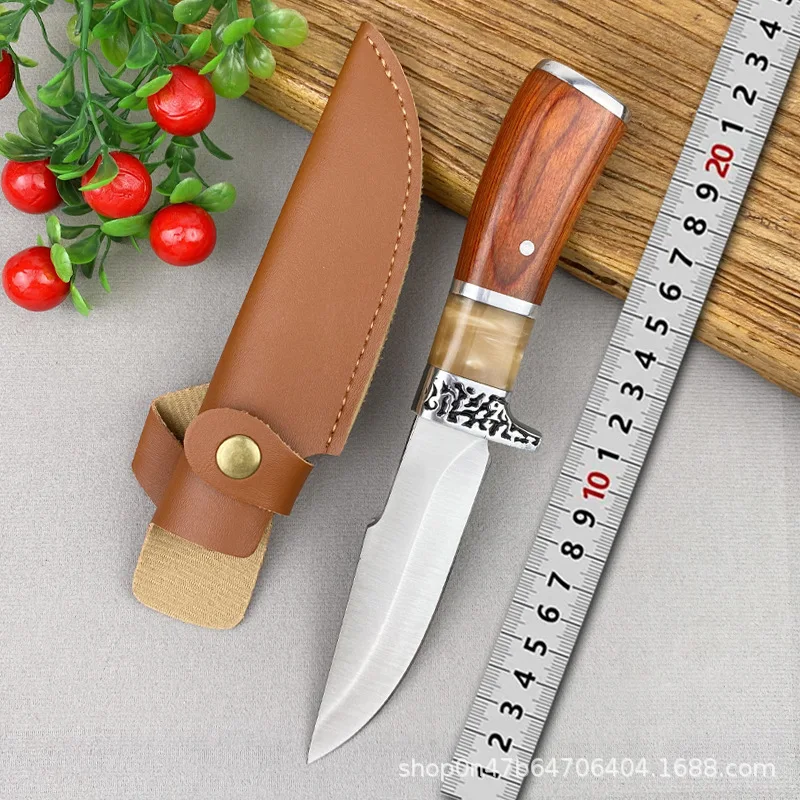 Stainless Steel Fruit Knife Multifunctional Hand-held Meat Knife Portable Pocket Knife Mongolian Ultra Sharp Meat Knife