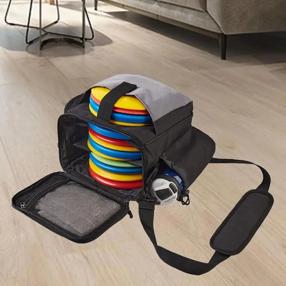 Waterproof Disc Storage Bag Lightweight Large Capacity Golf Cross Shoulder Bag 13 Disc Capacity Durable Disc Golf Starter Bag