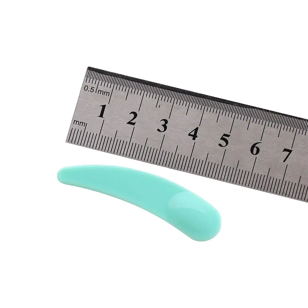 Mini palo de crema desechable para ojos, cuchara cosmética, cuchara curva, herramientas de maquillaje, espátula cosmética, cuchara, palo para máscara Facial