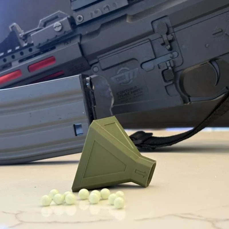 Foam Bullet Magazine Loading Funnel, Speed Loader Adapter for Fast Filling High-Capacity Blaster Magazines